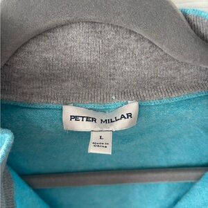 Peter Millar Teal Quarterzip size Large. New without tags